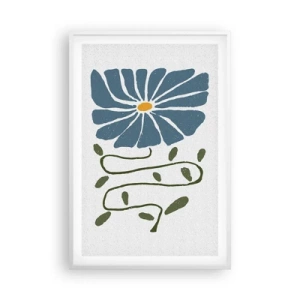 Póster en marco blanco - De ramita a flor - 61x91 cm