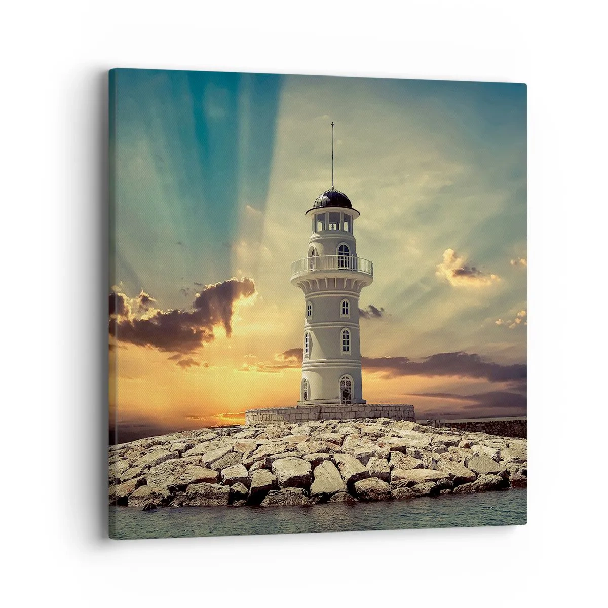 Cuadro sobre lienzo - Impresión de Imagen - Luz - Bondad - Belleza - 40x40 cm