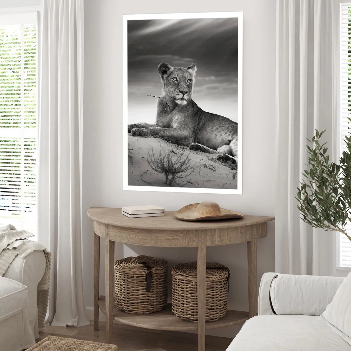 Póster - Descanso de la reina del desierto - 40x50 cm