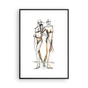 Póster en marco negro - Un estudio sobre el encanto - 70x100 cm