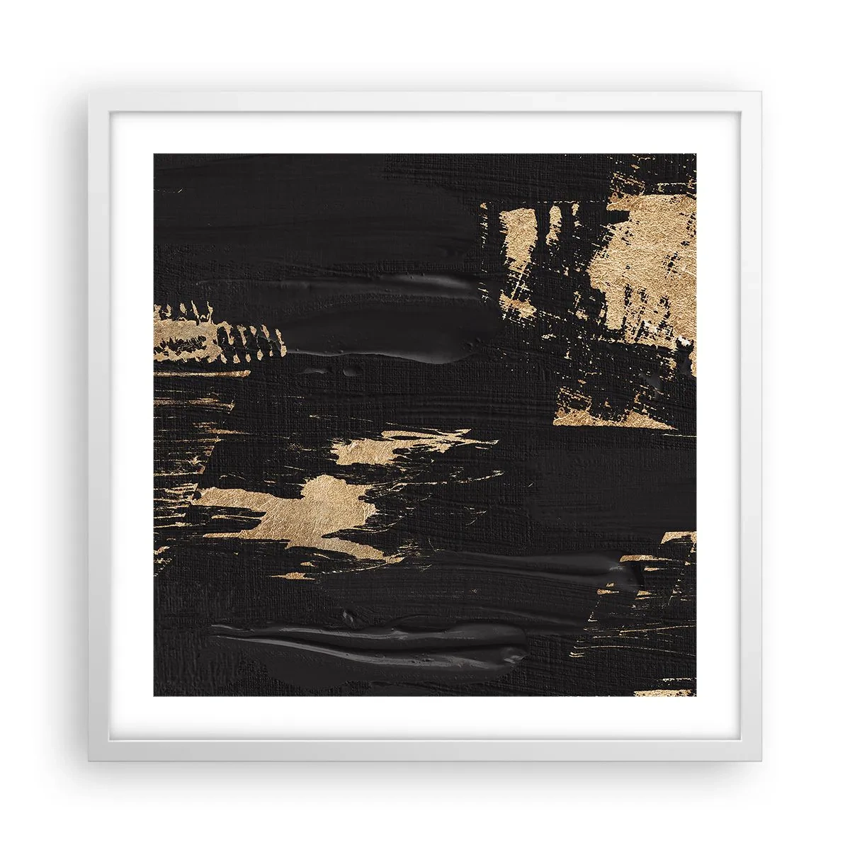 Póster en marco blanco - Un rastro de tacto - 50x50 cm