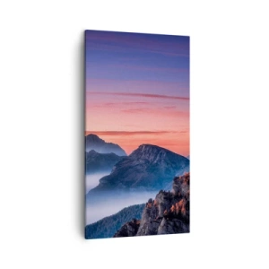 Cuadro sobre lienzo - Impresión de Imagen - Sobre los valles - 45x80 cm
