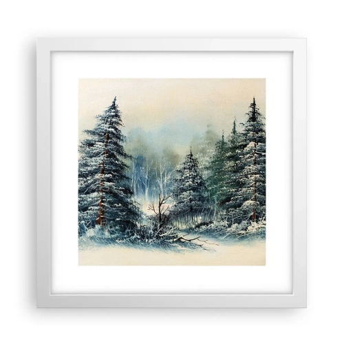 Póster en marco blanco - Preparados para la Navidad - 30x30 cm