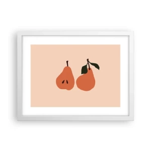 Póster en marco blanco - La dulzura misma - 40x30 cm