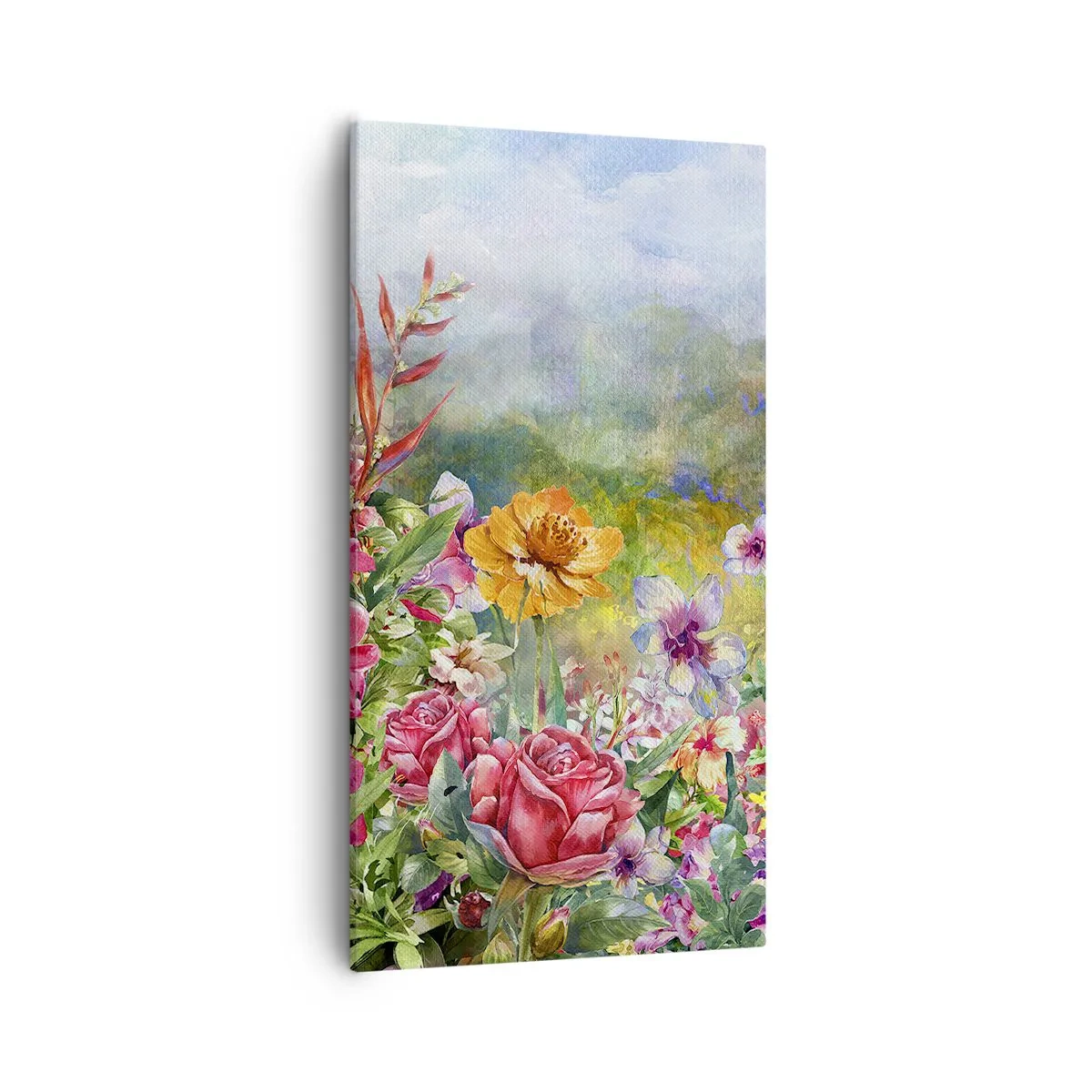 Cuadro sobre lienzo - Impresión de Imagen - Un jardín enloquecido - 55x100 cm