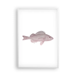 Póster en marco blanco - Pez de ojos grandes - 61x91 cm