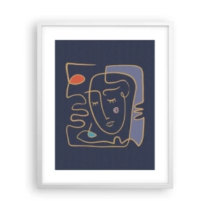 Póster en marco blanco - En un maravilloso sueño - 40x50 cm