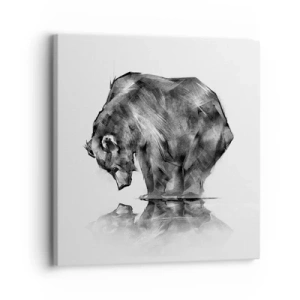 Cuadro sobre lienzo - Impresión de Imagen - Es bueno ver a alguien cercano - 30x30 cm