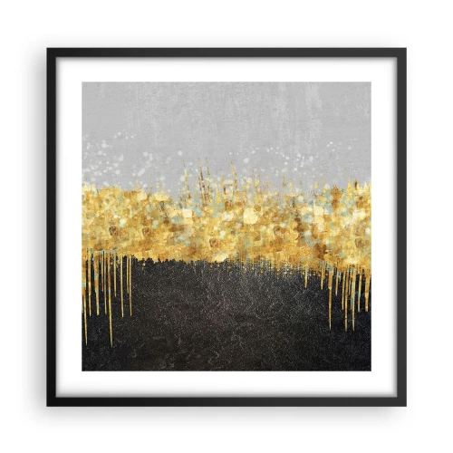 Póster en marco negro - Hacia arriba y hacia abajo - 50x50 cm