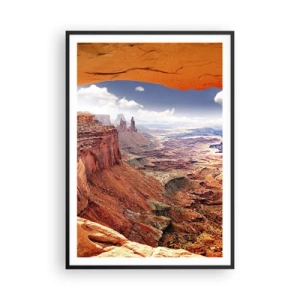 Póster en marco negro - Tallado por la propia naturaleza - 70x100 cm