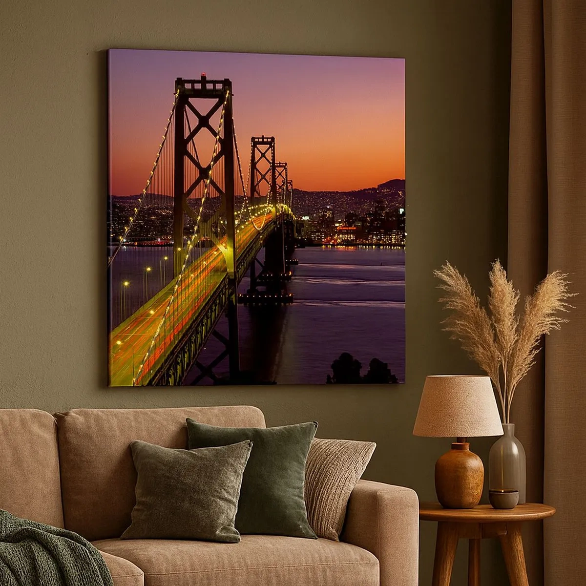 Cuadro sobre lienzo - Impresión de Imagen - Tarde violeta - 30x30 cm