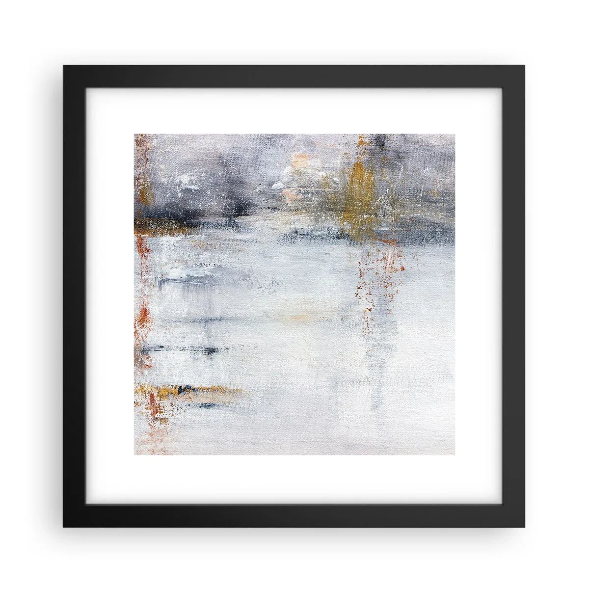 Póster en marco negro - Tras una cortina de aire - 30x30 cm