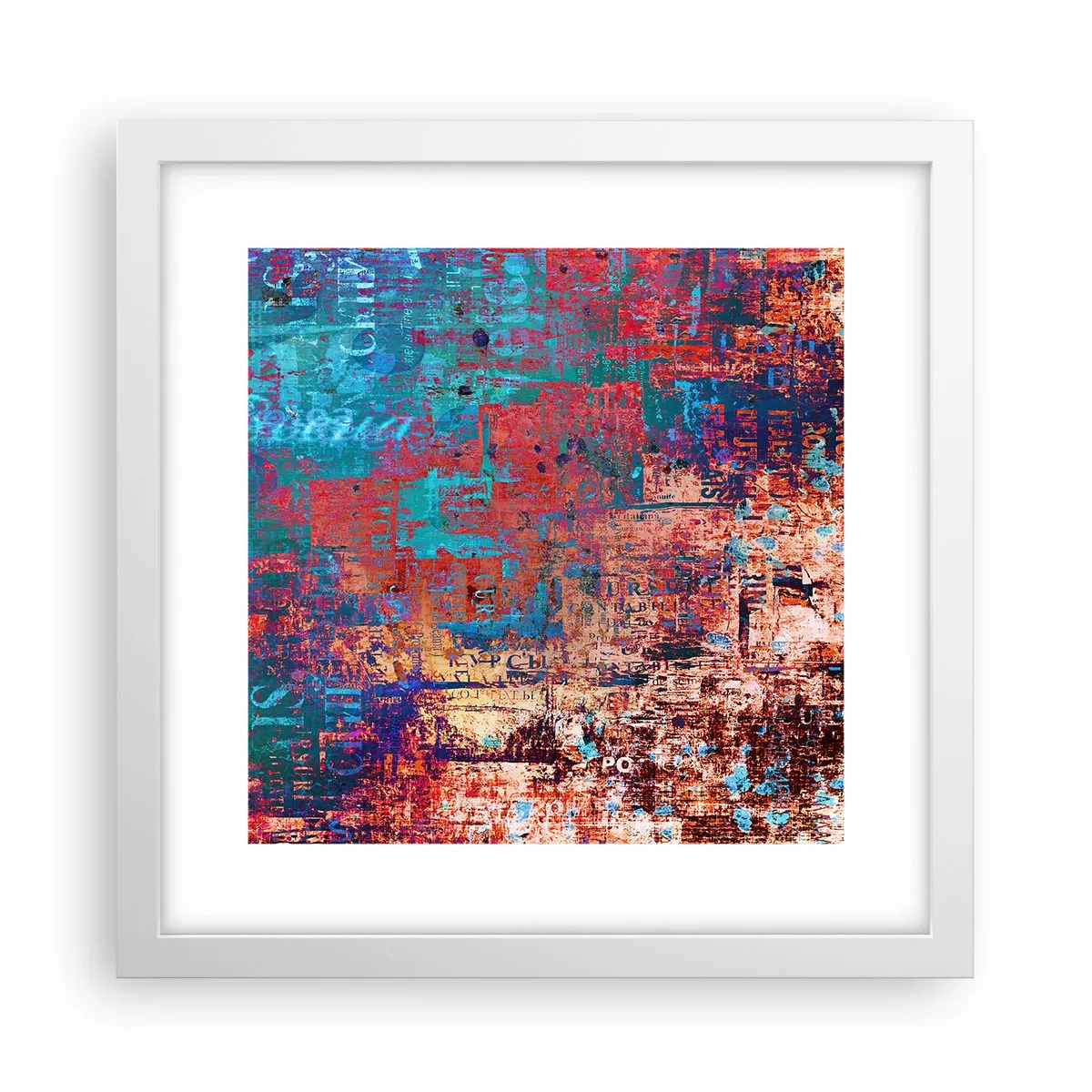 Póster en marco blanco - Memoria y olvido - 30x30 cm