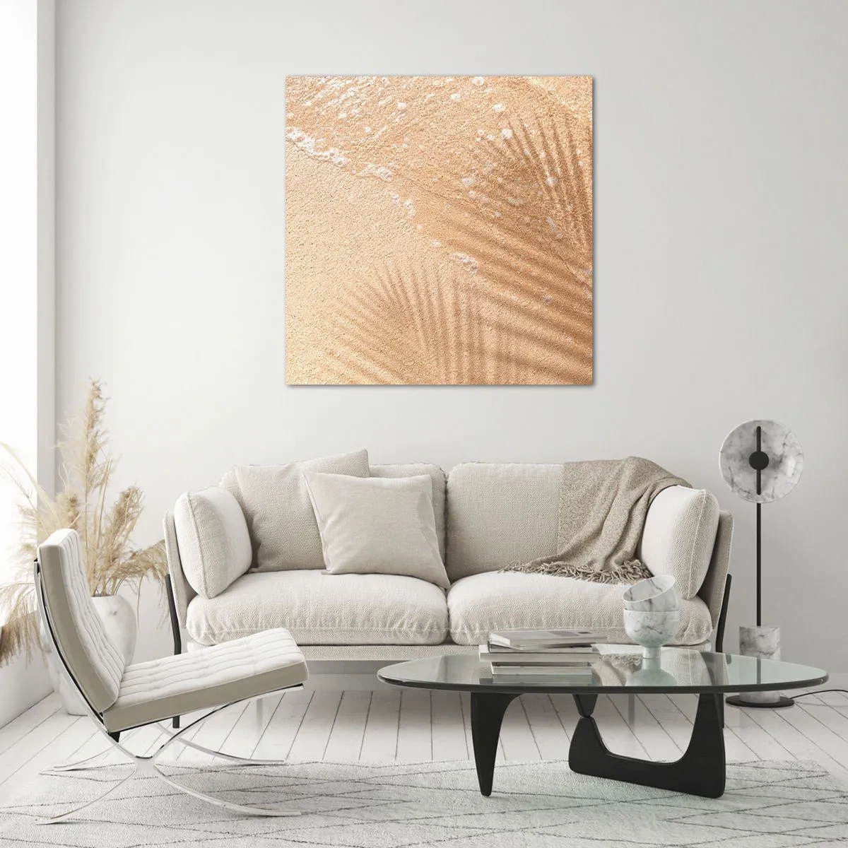 Cuadro sobre vidrio - Impresiones sobre Vidrio - La sombra de un verano caluroso - 60x60 cm