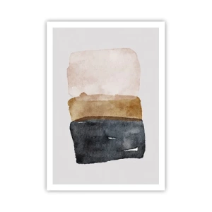 Póster - Una composición de colores tierra - 70x100 cm