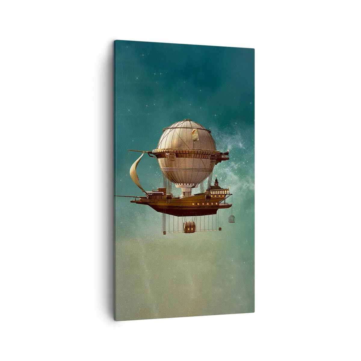 Cuadro sobre lienzo - Impresión de Imagen - Julio Verne saluda - 45x80 cm