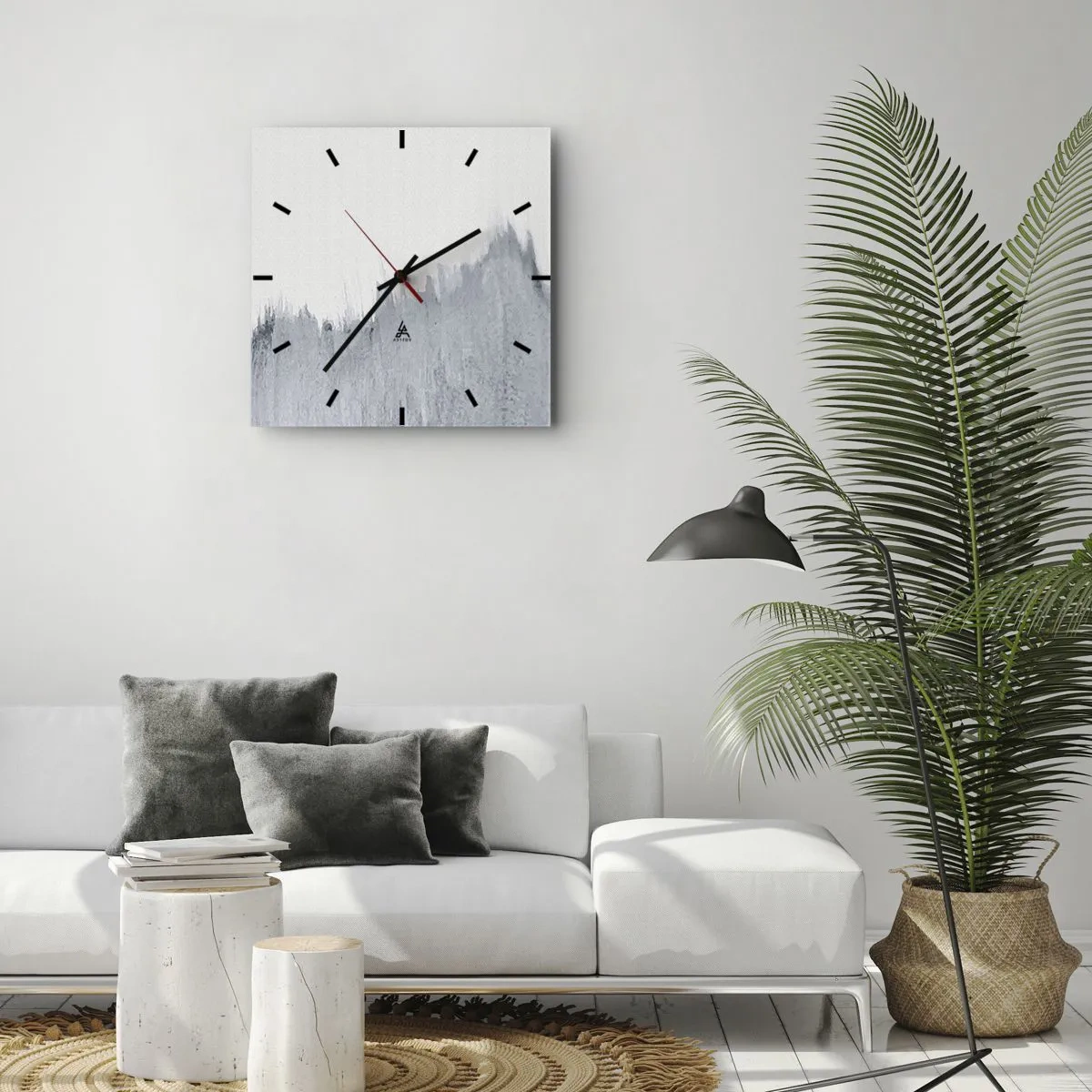 Reloj de pared - Reloj de vidrio - Una señal misteriosa - 30x30 cm