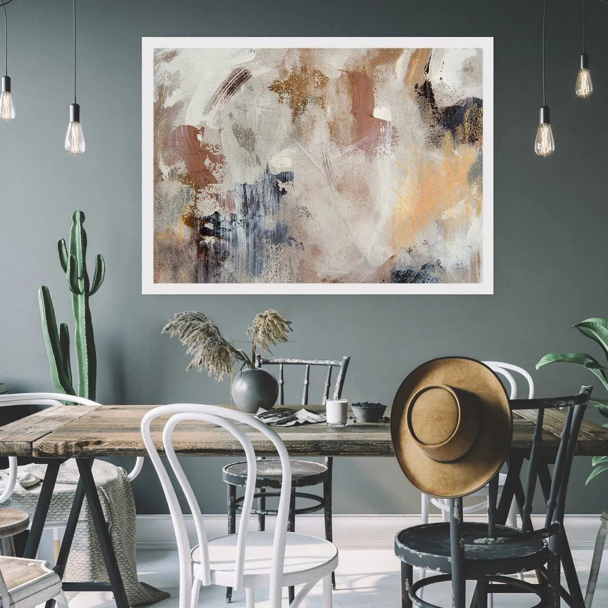 Póster - Abstracción brumosa - 50x40 cm