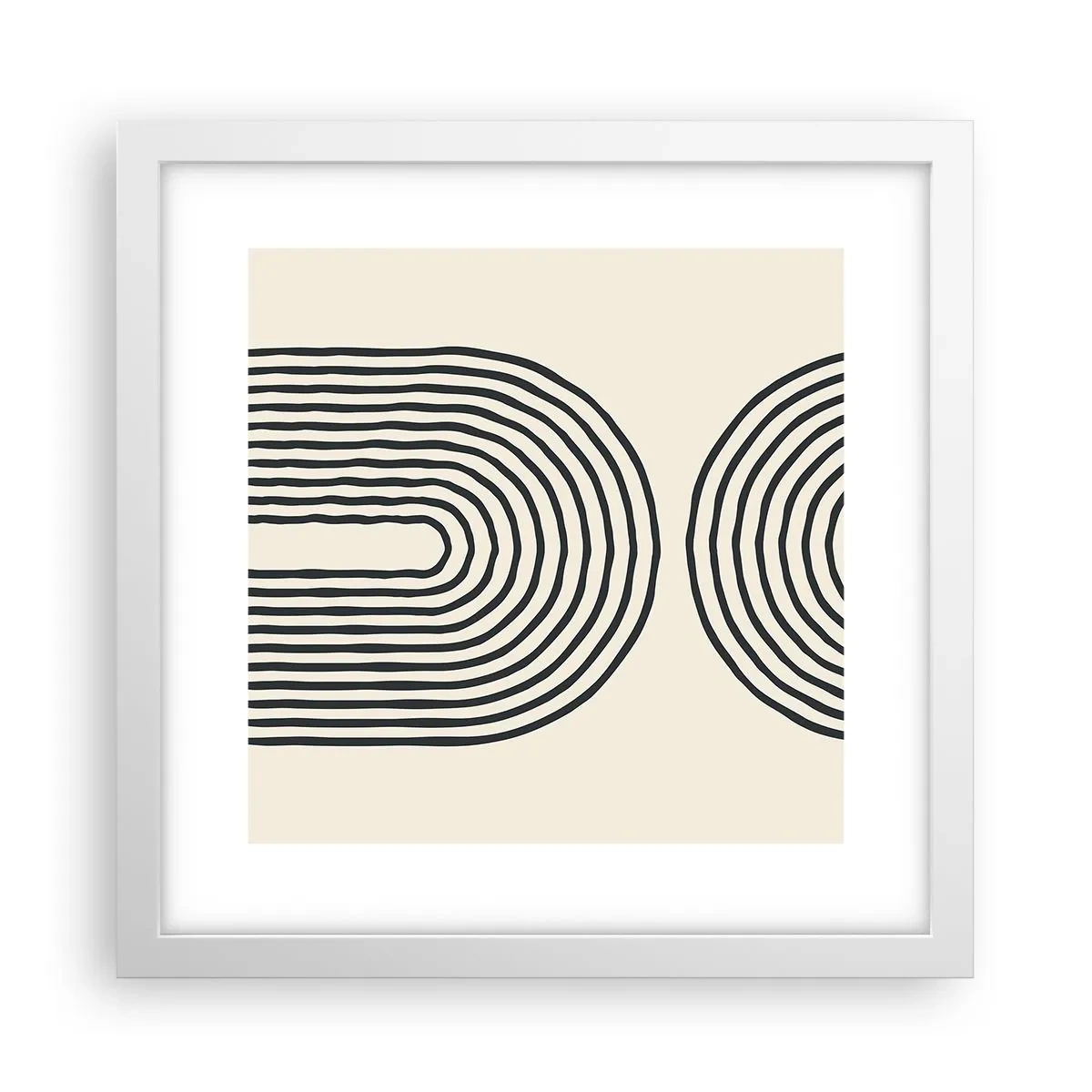 Póster en marco blanco - Próximamente... - 30x30 cm