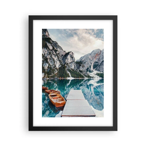 Póster en marco negro - Te mostraremos la fuente de la belleza - 30x40 cm
