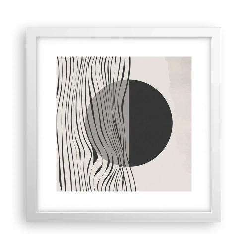 Póster en marco blanco - Media composición - 30x30 cm