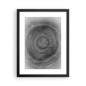 Póster en marco negro - El paso del tiempo - 30x40 cm