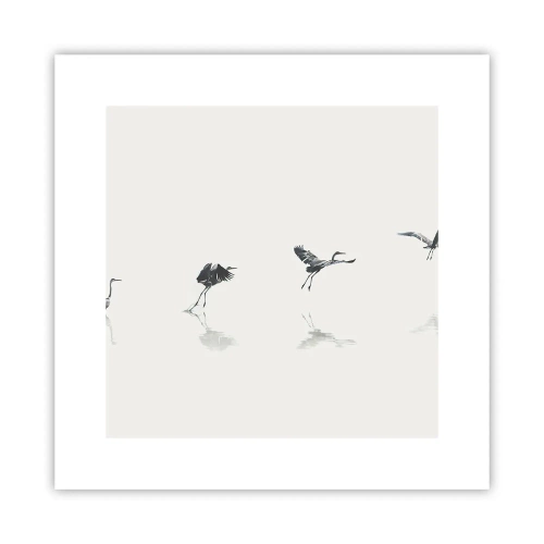 Póster - Cuatro sencillos pasos para despegar - 30x30 cm