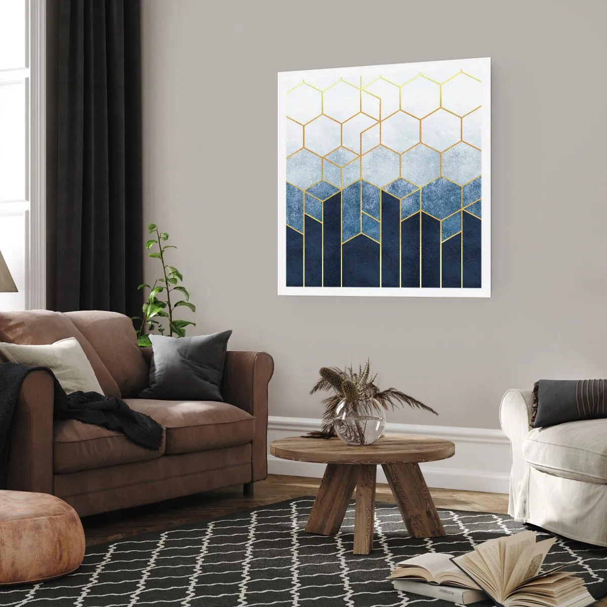 Póster - Composición rítmica visual - 50x50 cm