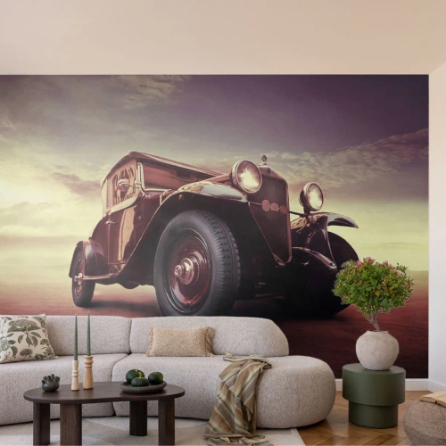 Fotomural Autadhesivo Deluxe Sticker - Volvamos a los maravillosos viejos tiempos... - Automotor, coche retro, Vintage - 200x140 cm