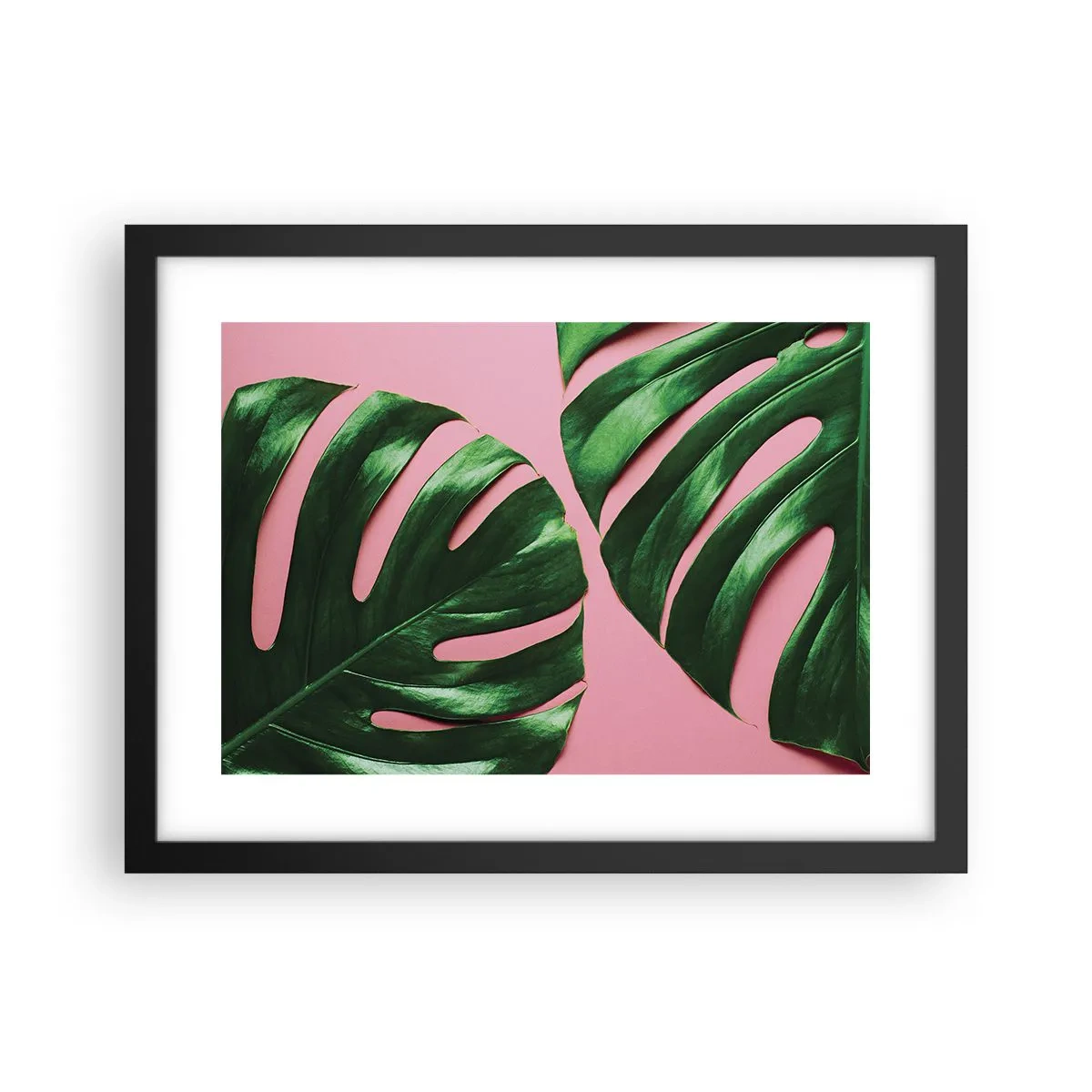 Póster en marco negro - Cita con el verde - 40x30 cm