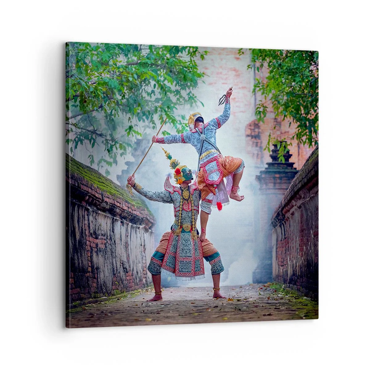 Cuadro sobre lienzo - Impresión de Imagen - Una danza de belleza mortal - 60x60 cm