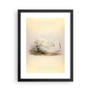 Póster en marco negro - Dama de los juncos - 30x40 cm