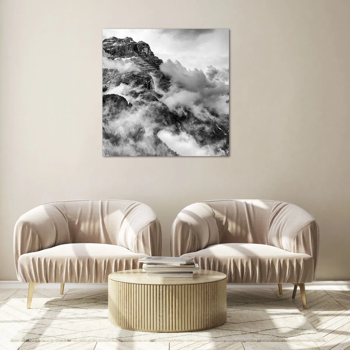 Cuadro sobre vidrio - Impresiones sobre Vidrio - Hermoso y cruel - 30x30 cm