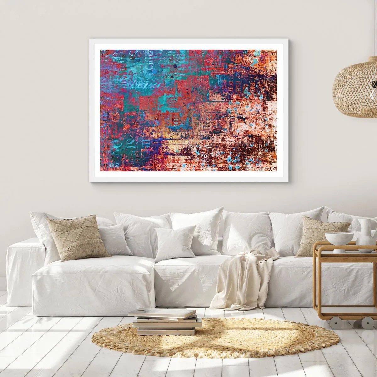 Póster en marco blanco - Memoria y olvido - 40x30 cm