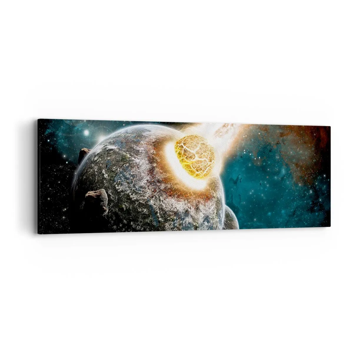 Cuadro sobre lienzo - Impresión de Imagen - ¿Condena o nacimiento? - 90x30 cm