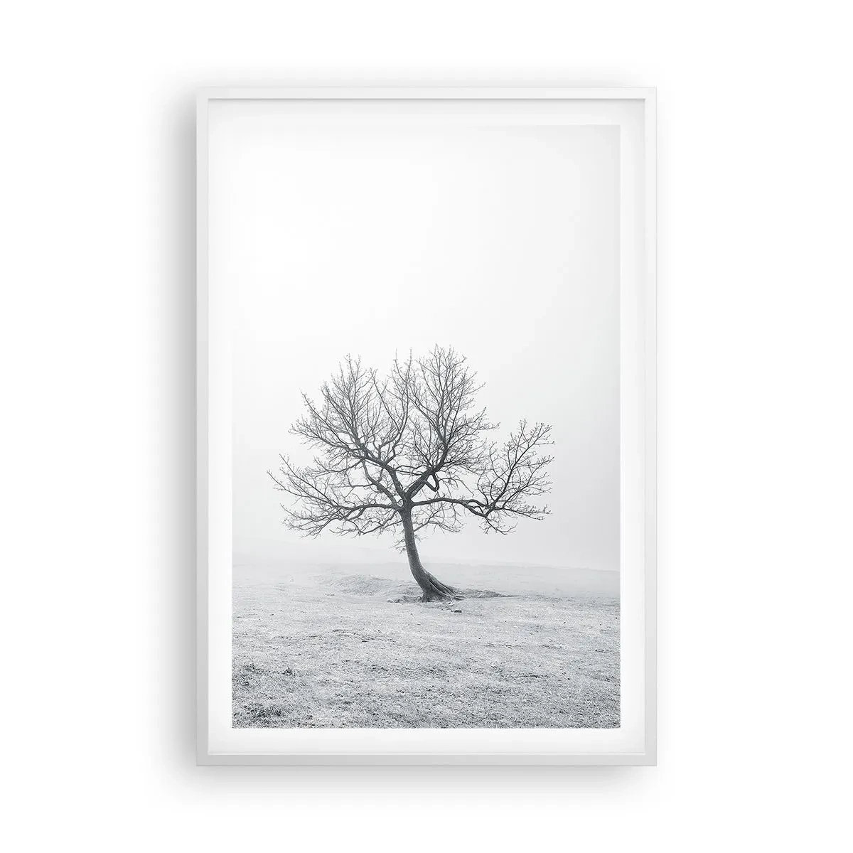 Póster en marco blanco - Contra la nada - 61x91 cm