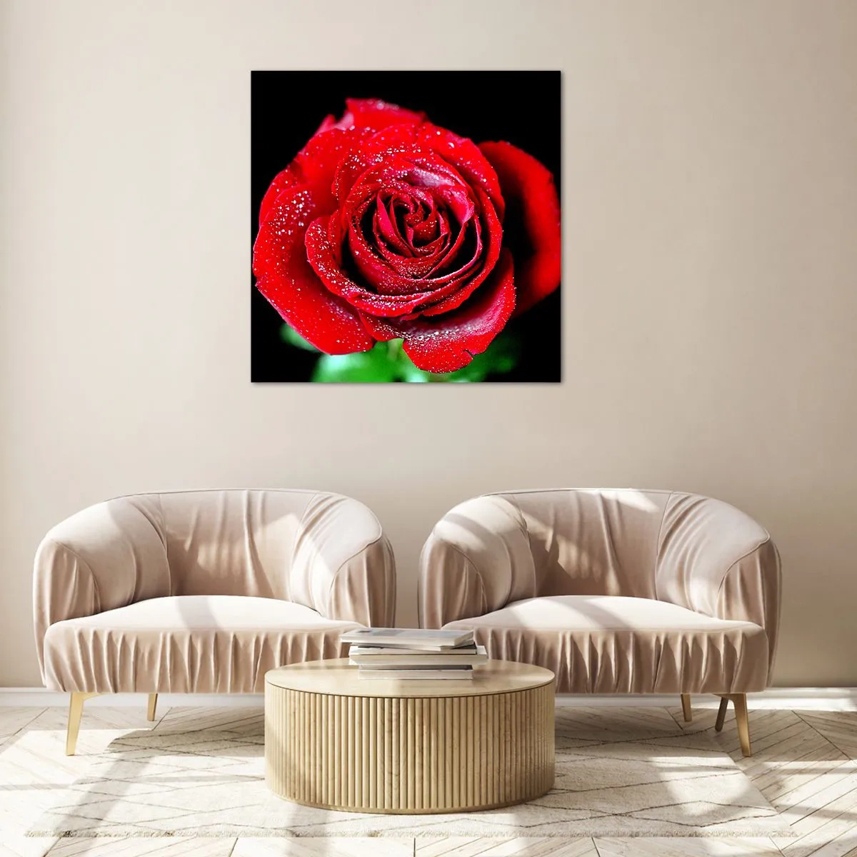 Cuadro sobre vidrio - Impresiones sobre Vidrio - Eso es el amor - 70x70 cm