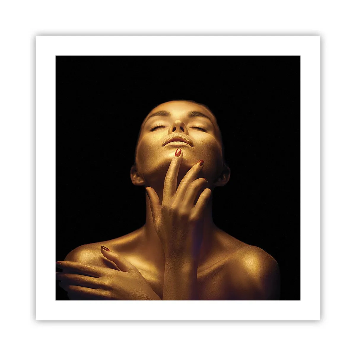 Póster - Como seda dorada - 50x50 cm