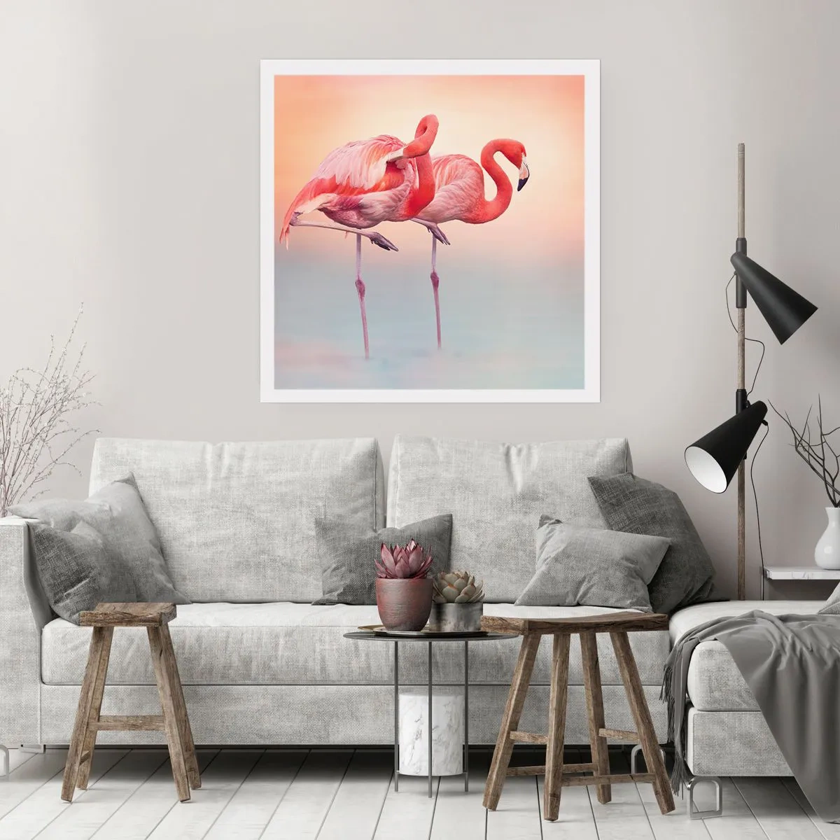 Póster - Elegancia bajo el sol de poniente - 60x60 cm