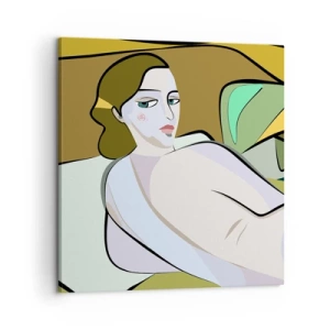 Cuadro sobre lienzo - Impresión de Imagen - Retrato íntimo - 60x60 cm