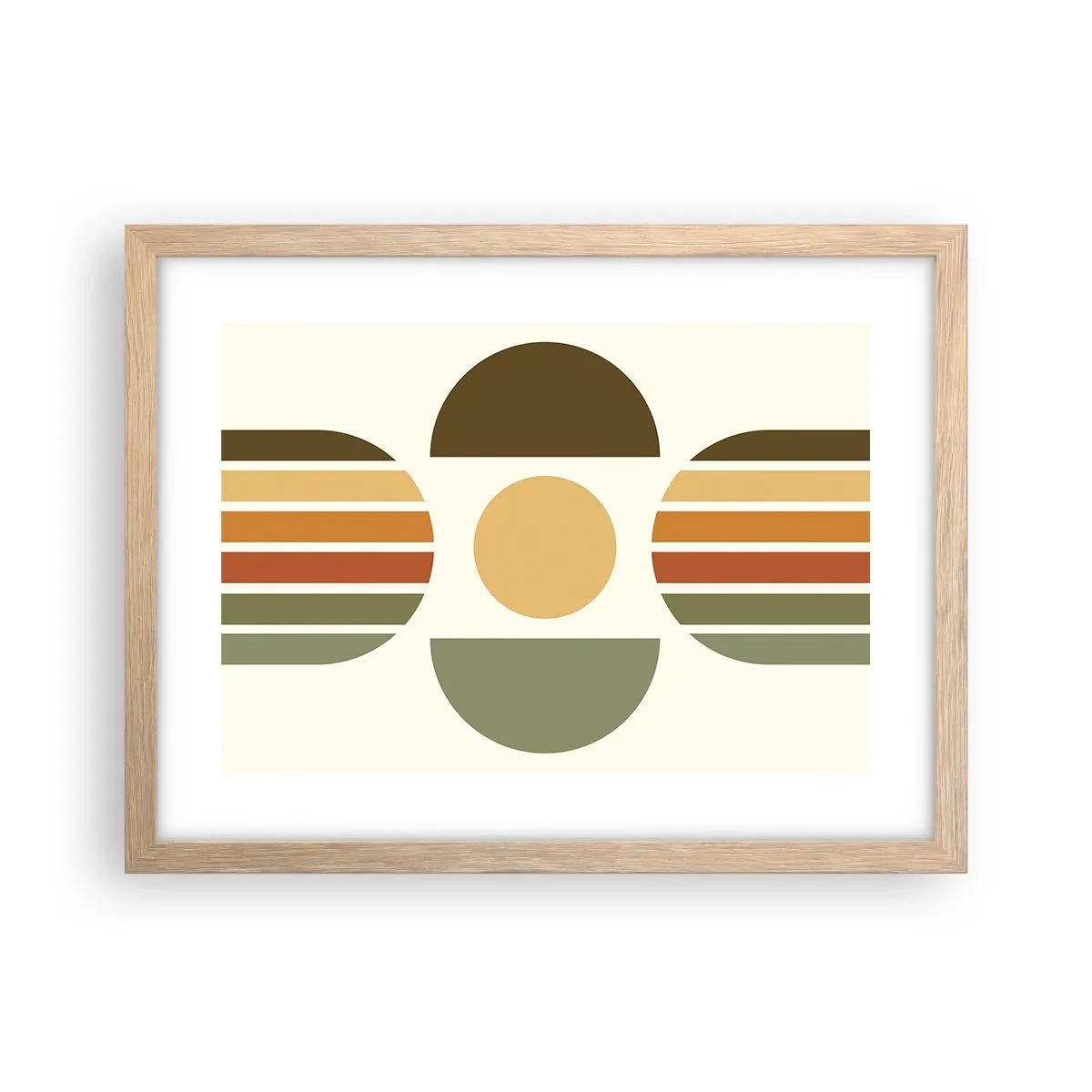 Póster en marco roble claro - Los tonos de la tierra - 40x30 cm