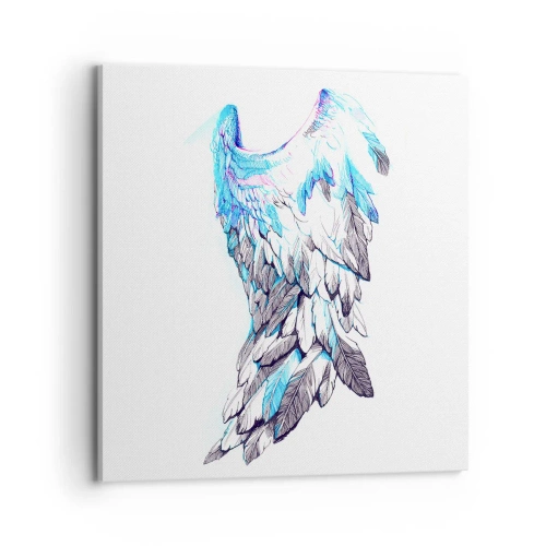 Cuadro sobre lienzo - Impresión de Imagen - Necesito alas - 70x70 cm