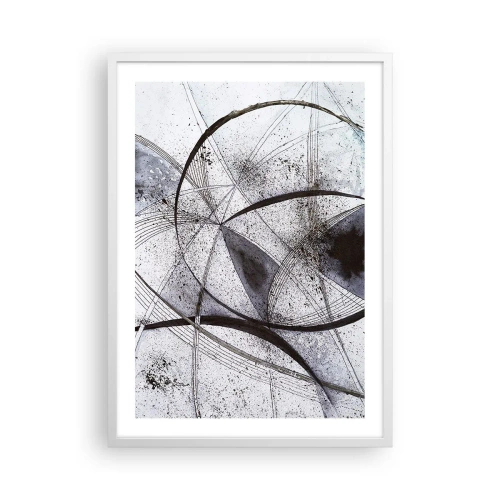 Póster en marco blanco - Fantasía futurista - 50x70 cm