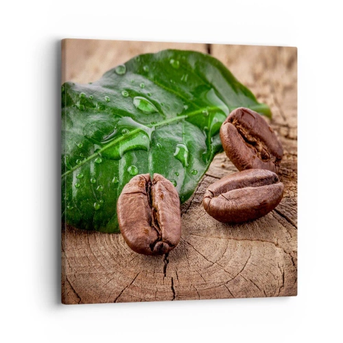 Cuadro sobre lienzo - Impresión de Imagen - El auténtico y negro - 40x40 cm