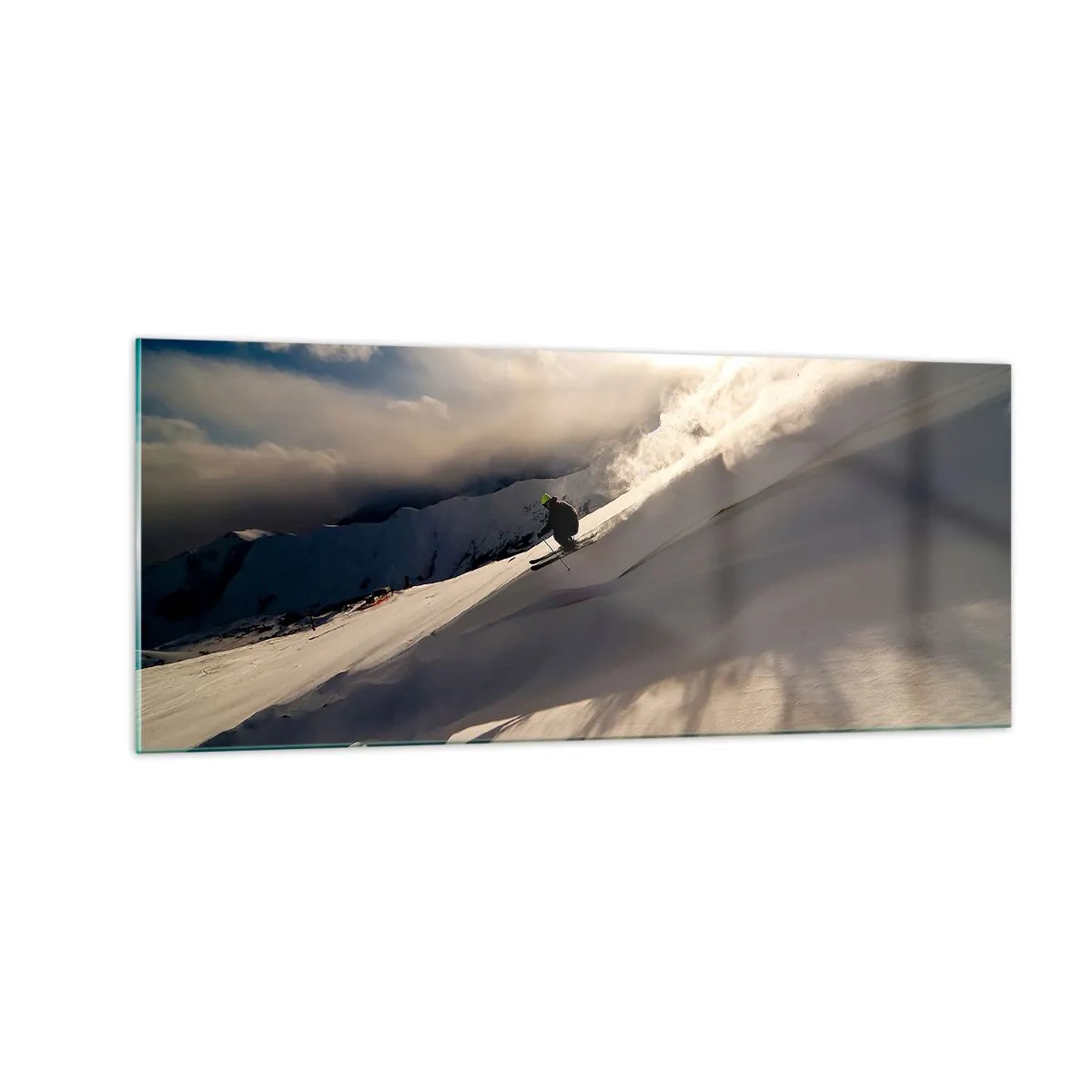 Cuadro sobre vidrio - Impresiones sobre Vidrio - Reto de montaña asumido - 100x40 cm