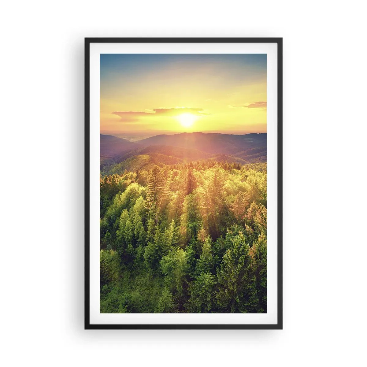 Póster en marco negro - Desde lo alto - 61x91 cm
