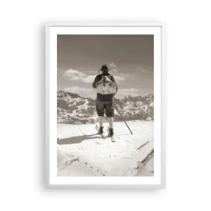 Póster en marco blanco - El techo del mundo - 50x70 cm