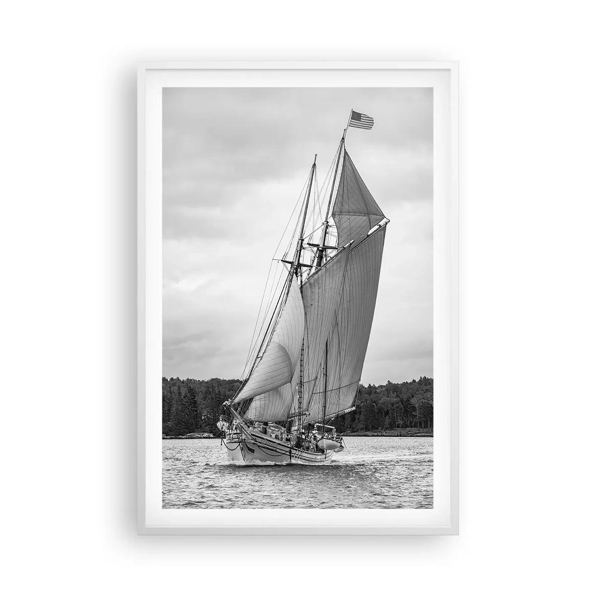 Póster en marco blanco - Hermanos del viento - 61x91 cm