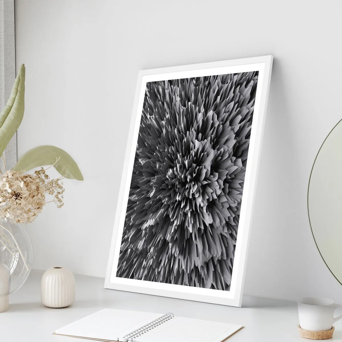 Póster en marco blanco - No puede ser más afilado - 70x100 cm