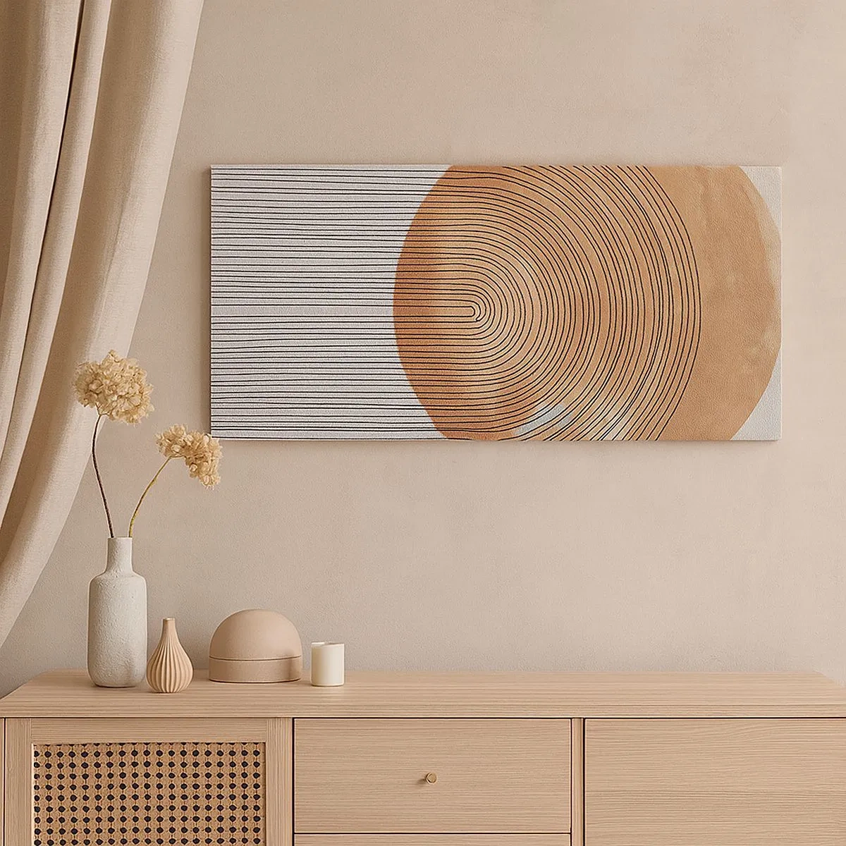 Cuadro sobre lienzo - Impresión de Imagen - Una composición soleada - 100x40 cm